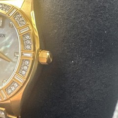 Citizen Eco-Drive Women’s Crystal collection Gold Watch 34MM EM1022-51D
