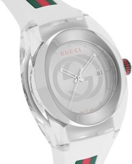 [Gucci] SYNC Sync YA137102AWhite Mens Watch Analog Silver F/S New