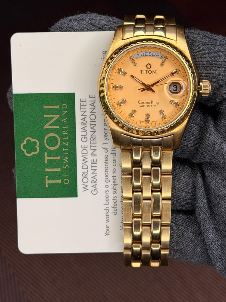 Titoni Cosmo King Automatic Day/Date Men’s Wristwatch