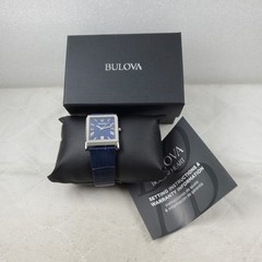 BULOVA SUTTON TANK 96B442 BLUE CLASSIC JAPAN SAPPHIRE MEN’S WATCH NEW