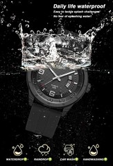 Stylish Waterproof Military Quartz Watch for Men – Big Face Silicone Band, Calen