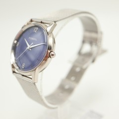 Vintage Fossil Mood Watch Unisex 31mm Watch Stainless Mesh JR-7704 w New Battery