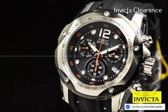 Invicta Men’s 51mm SPEEDWAY TURBO SWISS Chronograph Black Jellyfish SS Watch