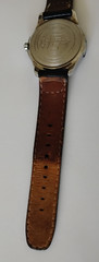 Timex Expedition Indiglo Quartz Watch Men Silver Face w/Date Black Leather Band