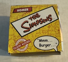2002 The Simpsons Homer Talking Watch Burger King In Box