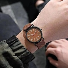 Military Watch Army Durable Water Proof Luminous 24Hours Dial Nylon Strap USA