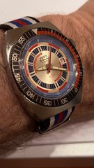 Fero Feldmann vintage Swiss dive watch 17 Jewels 5 ATM for parts or repair