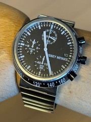Issey Miyake Trapezoid Naoto Fukasawa Chronograph Date Quartz Seiko Watch
