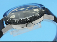 Galco Diver Bidirectional Rotating Bezel Manual 17 Jewels Black Dial 38mm Men’s