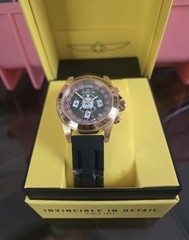 50873 Invicta Speedway Monte Carlo Men’s Watch Black Gold 39.5mm *Collector’s *