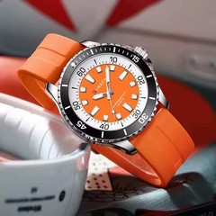 44MM CURREN Quartz Men’s Sport Watch Diver 30M Waterproof Luminous Stainless NEW