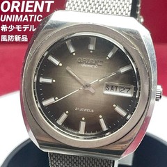 Orient UNIMATIC Analog Men’s Wristwatch Made in Japan Rare 70s Vintage Used