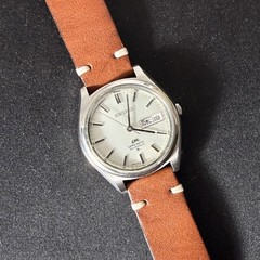 Seiko Lord Matic LM 5606-7070 Silver Sunburst Kanji Day Date Automatic 1971 JDM