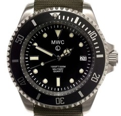 MWC 300m Stainless Steel Quartz Military Divers Watch 10 Year Battery Life