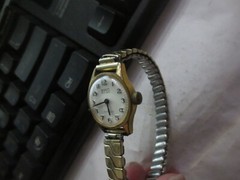 Vintage BCW women’s Watch manual winding Goldtone Edelstahl Boden 17 jewel
