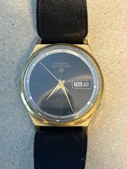 Vintage Seiko 6619-7010 Sportsmatic 5 Men’s Automatic Watch Leather Band RUNS!!