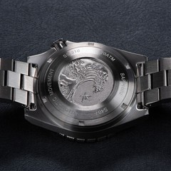 Seestern V3 S407-600T.W LUME DATE Bezel 200m DIVER’S Mens Sport Watch WHITE