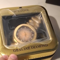 IceTime 42mm Hollywood Yellow Dial Steel Men’s Watch 0.10ct Diamond 1500 retail