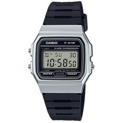 Casio F-91WM Digital Watch – Silver & Black
