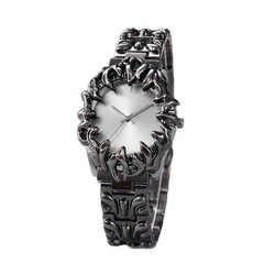 Men’s Quartz Watch With Alloy Strap And Single Folding Buckle, Featuring Tempere