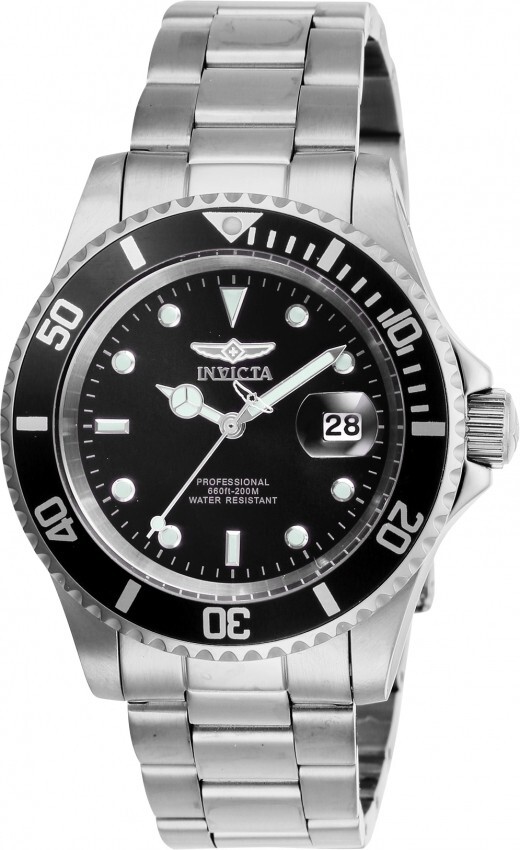 Invicta Pro Diver Black Dial Stainless Steel 40 mm Men’s Watch 26970