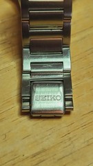 1992 Seiko Mens 3 Hand Mvmt Silver Tone Case & Bracelet White Dial