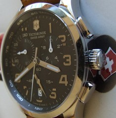 VictorINOX SWISS ARMY+Men’s ALLIANCE CHRONOGRAPH+Sapphire+42mm+OEM Leather Band
