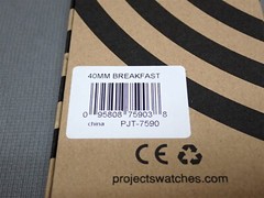 NEW Projects Watches PJT-7590 Breakfast 40mm White Silicone Band Watch
