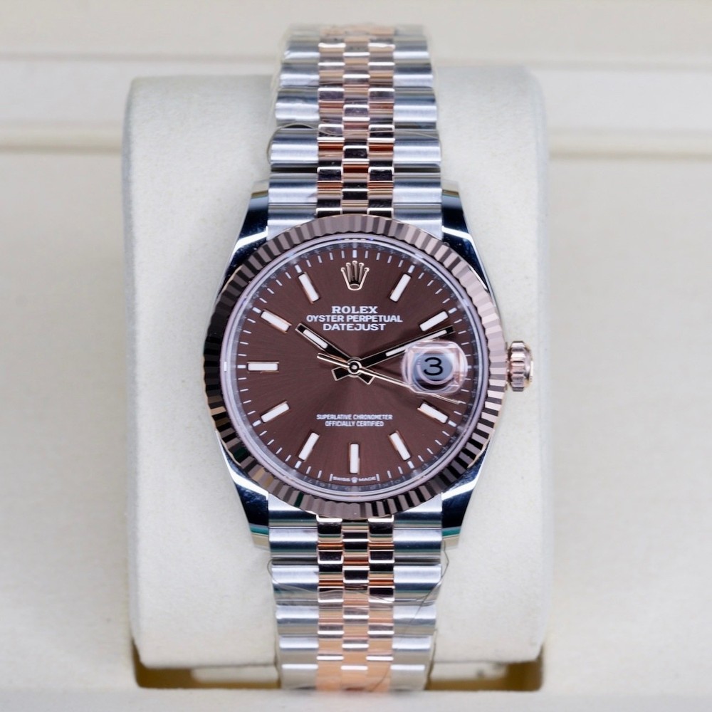 NEW 2026 Rolex Datejust 126231 CHOCOLATE Brown Dial Rose Gold & Steel Jubilee