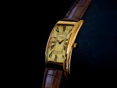 Slim line Curvex Quartz wrist watch Limited Edition of 2 pcs only Patina dial