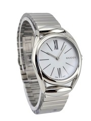 Gucci Horsebit White Dial Stainless Steel Women’s Watch – YA140505