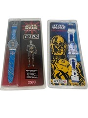 Star Wars Episode I C-3PO R2-D2 LCD Wristwatch Set New 1997 1999 Vintage Sealed