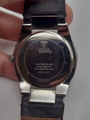 GUESS WATCH WATERPRO Black Dial Black Band New Battery Working
