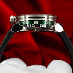 MB&F M.A.D. Editions M.A.D. 1 Stainless Steel Green Dial 42mm Box & Papers
