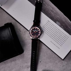 Tropea Automatic Black / Black Leather | Black Dial Wristwatch DD-8026-02
