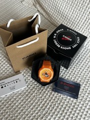 Casio G-SHOCK Orange Resin Analog-Digital Quartz 200m w/ Box & Papers