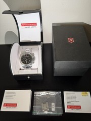 VictorINOX SWISS ARMY CLASSIC OFFICERS 1884 CHRONO Sapphire 42mm & BOX & LINKS