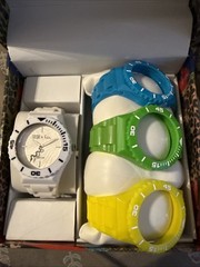 Falchi Interchangeable 4 Band Watch Set. Brand New Unworn In The Box. MSRP$95