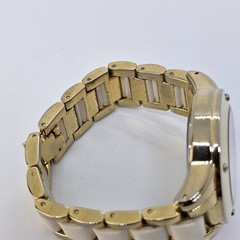 Anne Klein Women’s Watch 36MM Ceramic Swarovski Crystal 5.5″ Wrist New Battery