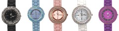 Kirks Folly Fairy Halo Sparkle Watch: Choice: Black, Blush, White, Blue, Purple