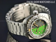 Esoteric Bathyal II Bipolar 44mm Automatic Sapphire 600m Diver Gray Green Watch