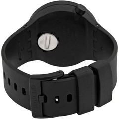 Swatch Unisex Watch Bioceramic C-Black Swiss Quartz Semi Skeleton Dial SB03B100