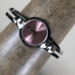 Movado Amorosa Women 52.3.14.1438 Dress Swiss Silver Tone Quartz Watch 6 1/2″