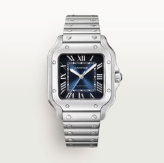 2025 Cartier Santos De Cartier Blue Dial Medium WSSA0063 Unworn Complete
