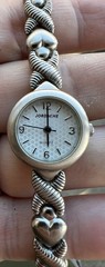 Vintage Jordache Women’s Watch Silver Tone, Quartz, Braided Band Working
