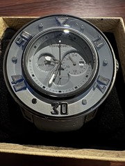 Tendence G-52 Chronograph Quartz Gray Silicone Band Gray Plastic Case 20 ATM