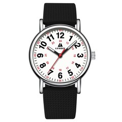 Nurse Watch Waterproof 12/24 Hour Second Hand Colorful Silicone Band Easy Read
