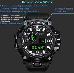 Men Waterproof Digital Sports Watch Military Tactical LED Backlight