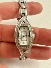 Fossil ES 2405 Stainless Steel 4mm Ladies Watch Bracelet
