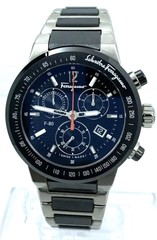 Salvatore Ferragamo Men’s F55030014 F-80 Analog Display Swiss Black Watch F55
